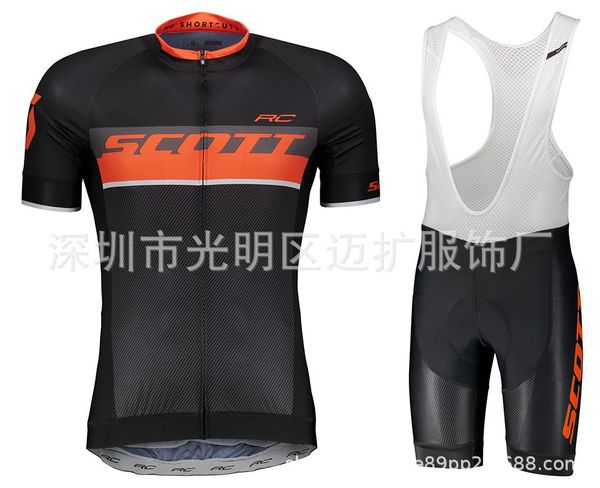 

team edition cycling jersey athletic short sleeve set breathable bib, Black