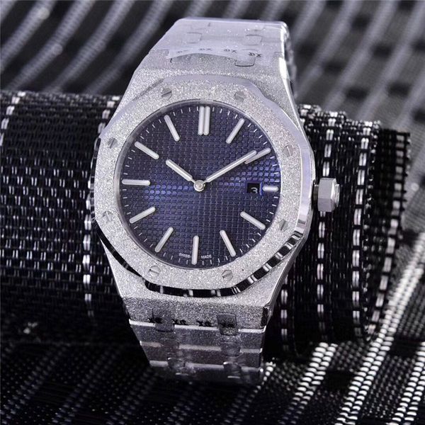 

41мм NEW Мужские часы стали ремешок Автоматический / кварцевый 18k золото розовое зол