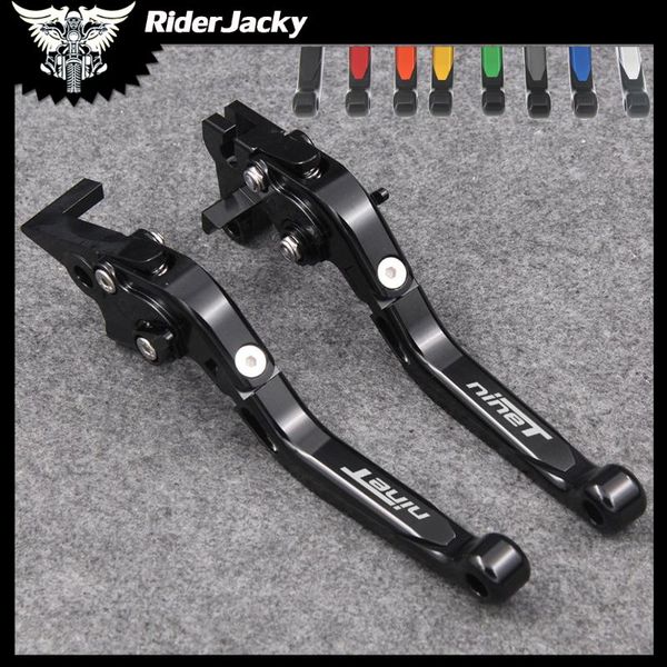 

riderjacky folding extendable motorcycle brakes clutch levers for r nine t 2014-2020 2020