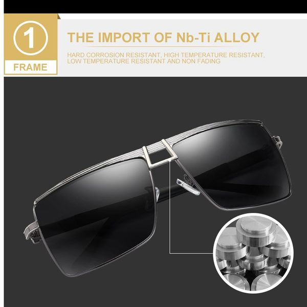 

new polarized sunglasses men classic sunglass vintage sunglasses fishing glasses goggles driving sun glasses, White;black