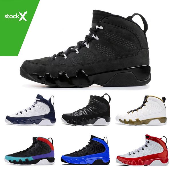 

stock x 9 9s gym red mens basketball shoes lakers chameleon racer blue cool grey unc sports trainers sneakers shoes