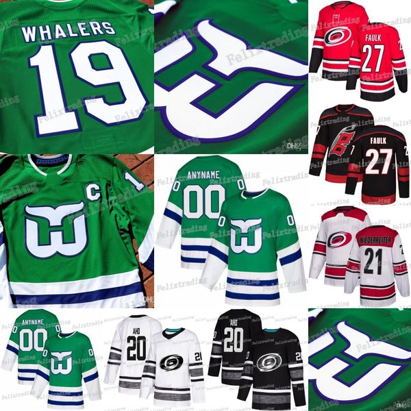 

Carolina Hurricanes Hartford Whalers 20 Sebastian Aho Andrei Svechnikov Justin Faulk Ryan Murphy Brett McElhinney Whalers Night Jerseys