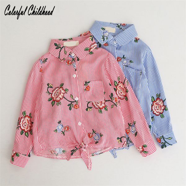 

spring new baby girls shirt cotton long sleeve rose embroidery blouse kids children high quality, White;black