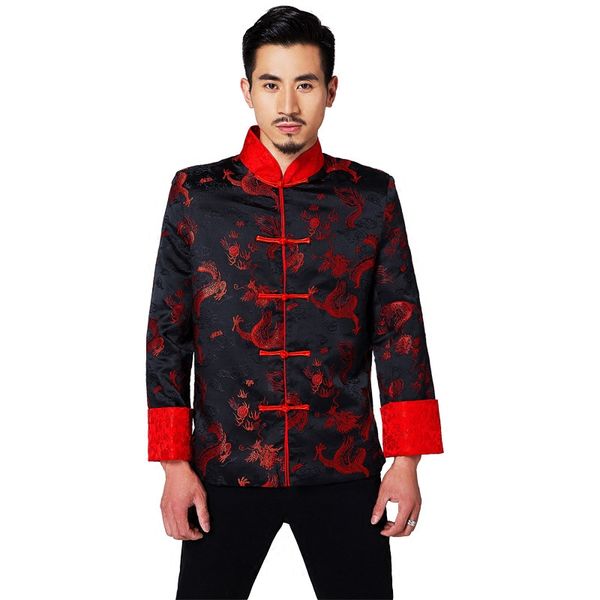 

men's chinese wedding dress groom longfeng clothes red chinese shirt tang suit traditional dress for men china clothing