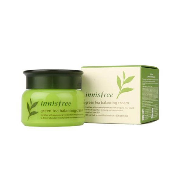 

Great Quality Innisfree Green Tea Balancing Cream Moisturizing Face Care Skin Care Cream Lotion 50ml free shipping 150pcs