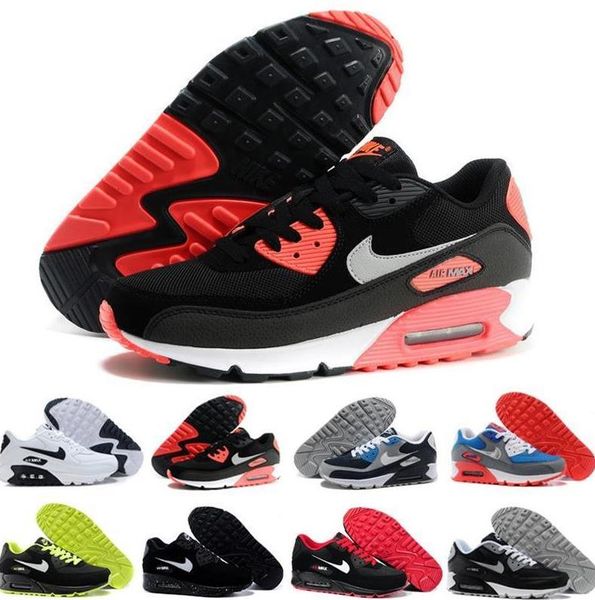 

2020 men womens casual shoes 90 air cushion classic max 90s sneakers surface breathable black red white running sport athletic trainers