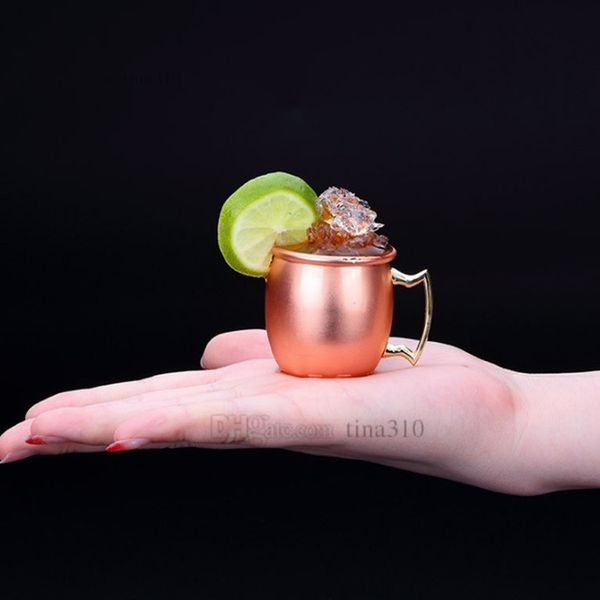

moscow mini glass 98ml stainless steel cocktail cup moscow mule cup mini wine beer copper cup t2i5054