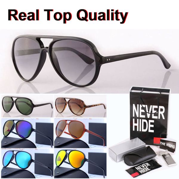

new arrival brand designer sunglasses men women metal hinge glass lens retro eyewear with original box, packages, accessories, everything, White;black