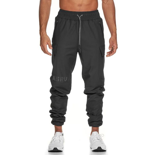 

men's casual loose cargo pants for boys fashion sportswear fitness jogger running beam pants quick-drying trousers plus size, Black