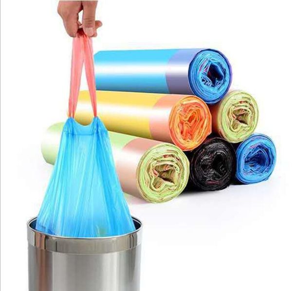 

disposable garbage bags plastic drawstring garbage bag automatic closing plastic bag home l kitchen storage handbags organization yp362