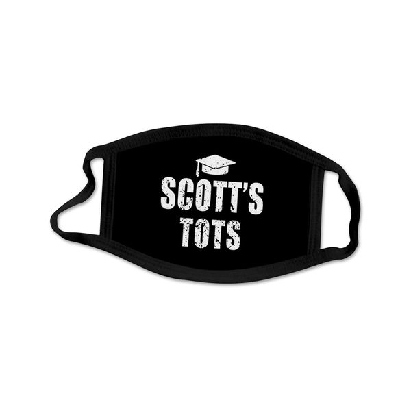 

designer mask custom mask logo personalized mouth face mask black scottstots logo cotton breathable dustproof reusable masks