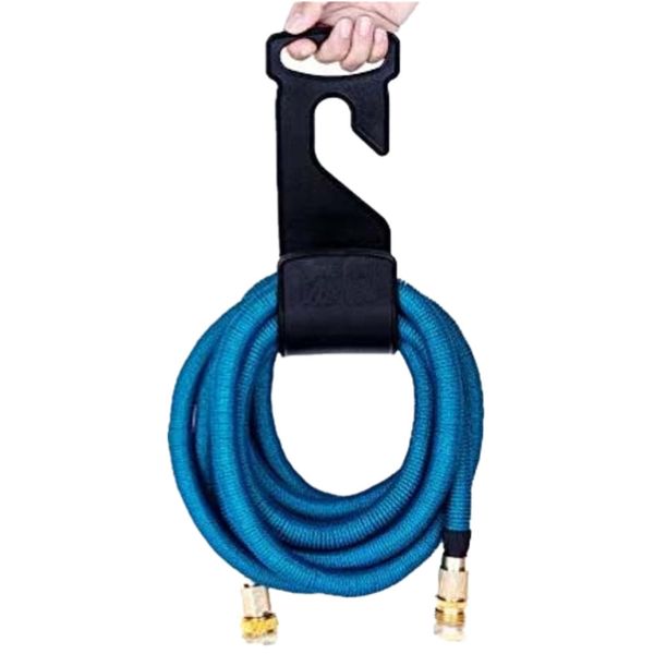 

new wall mounted expanding flexible hose pipe holder garden home garage hose pipe hanger hooks