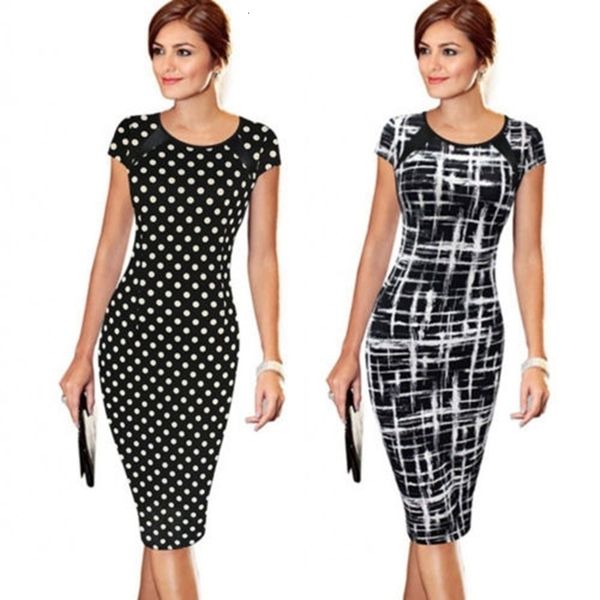 

plus size women clothing womens designer dress new women fashion lady dot vintage dress summer short midi dress designer clothes, Black;gray