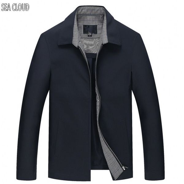 

sea cloud 2017 autumn and winter men jacket plus size long-sleeve turn-down collar loose navy coat 7xl 6xl 4xl 5xl 2x m, Black;brown