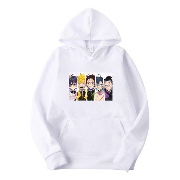 

anime demon slayer: kimetsu no yaiba long sleeve autumn pullover hoodies, Black