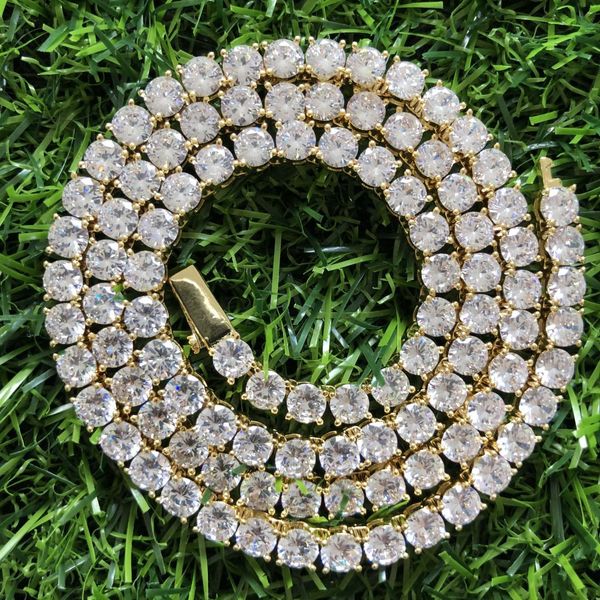 

6мм bling bling теннис цепь для подарка оптовых ювелирных изделий, Silver