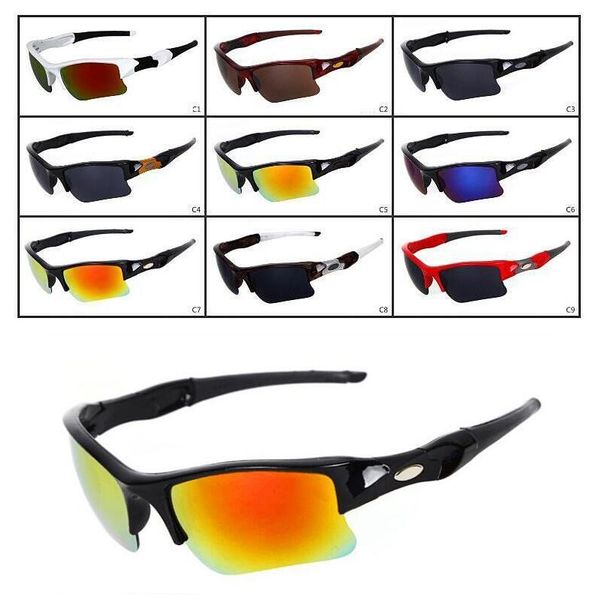 

new sunglasses men fashion men's bicycle sun glasses sports goggles driving sunglasses cycling 9colors good quality, White;black