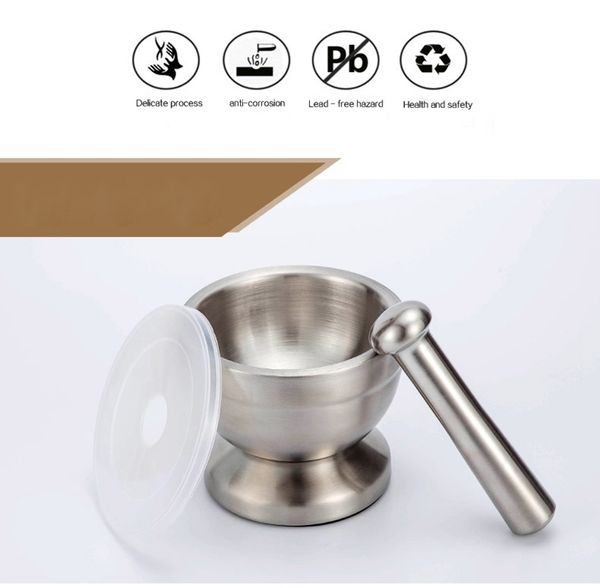 

мульти - функция 304 из нержавеющей стали твердая чеснок раммер бытовая руководство чеснок камень ступка шлифовального machi