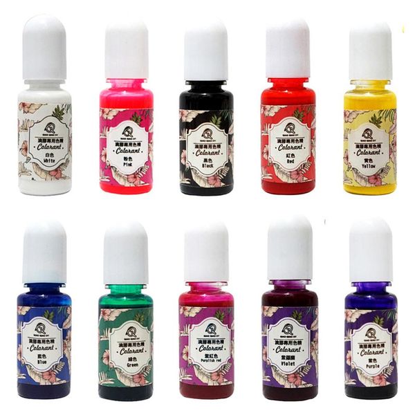 

10pcs practical epoxy uv resin coloring dye colorant pigment diy craft supplies