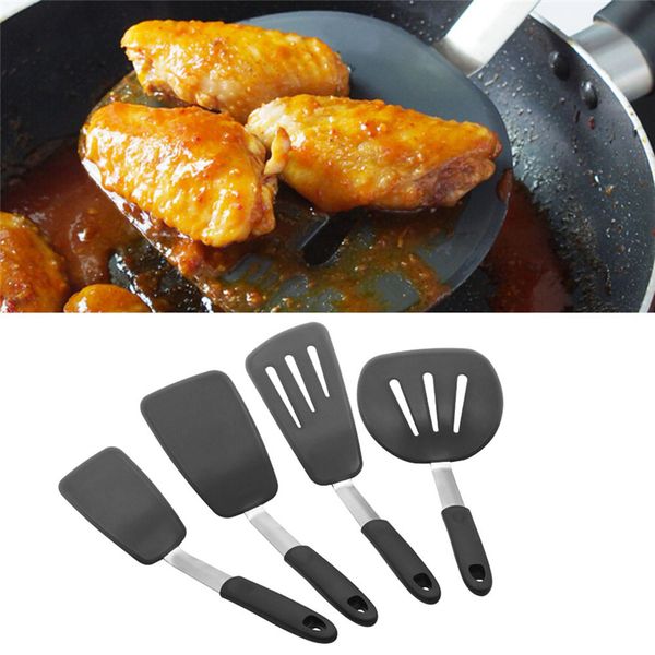 

silicone turners spatula heat resistant bpa non stick cookware egg turners, pancake flippers, kitchen spatulas jk2001