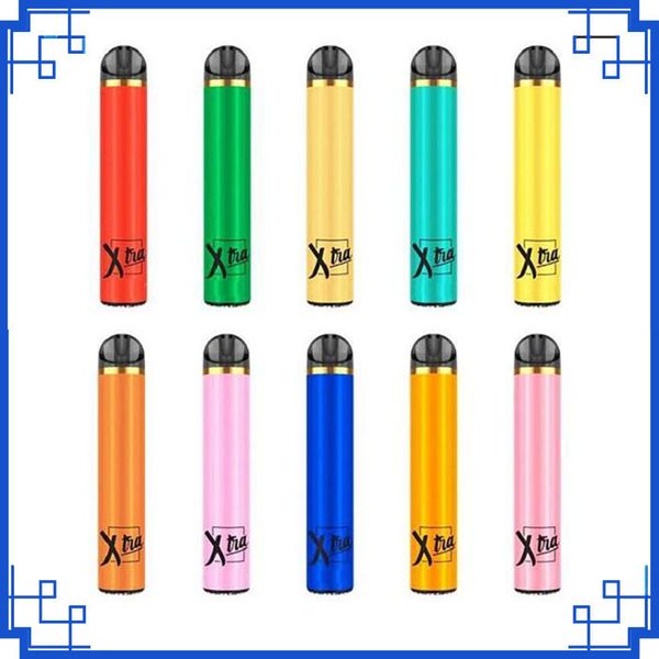 

Новый XTRA Одноразовые Vape ручка 5 мл картридж 1500 затяжек Starter Kit Устройство системы Испарители опорожнить PK Myst соль Plus