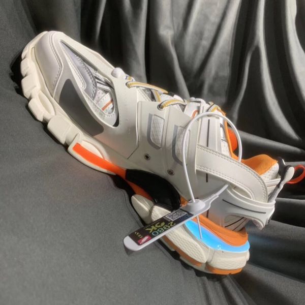 

platform daddy shoes men's and women's high-end design retro new luminous light men and women lovers sports shoes02, Red;white