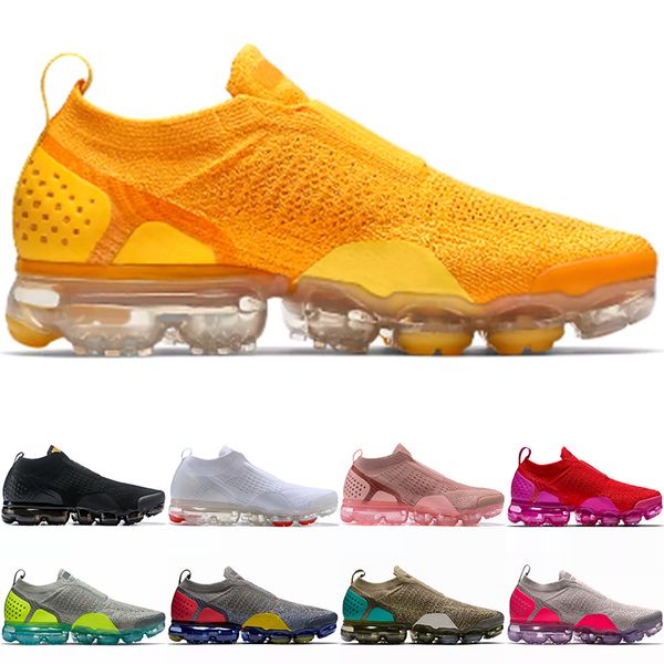 

vpm vapors moc 2.0 air мужчины женщины кроссовки тройной черный розовый белый oreo пшеничный серый дизайнер спортивные кроссовки размер 36-4, Black