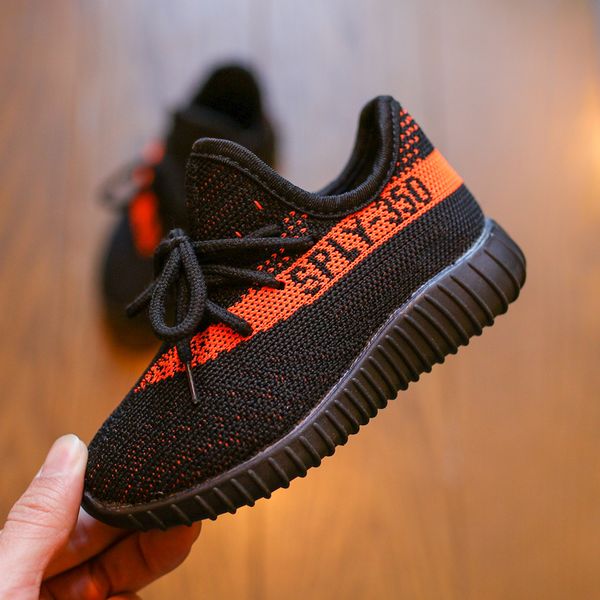 

Новые Дети Идущие Дизайнерская обувь Кроссовки Детские Малыш Kanye West Run Обувь для н