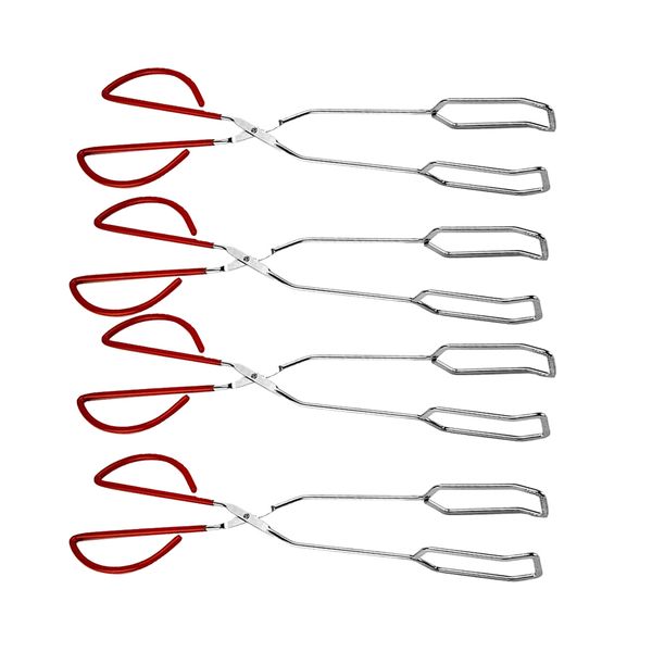 

4pcs unique metal bbq barbecue scissors tongs bread clip kitchen buffet pliers for baking/grilling/cooking