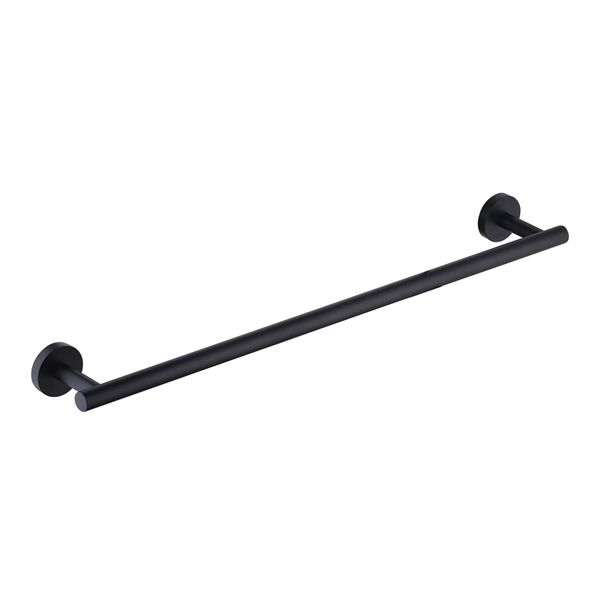 

24 inches matte black towel bar for bathroom kitchen hand towel holder dishcloths hanger stainless steel wall mount no drill