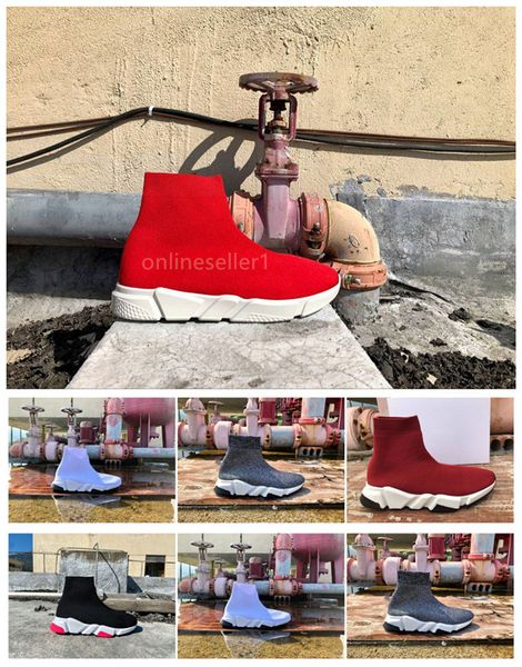 

popular women mens sock shoes high low white black red grey breathable casual shoes for women men