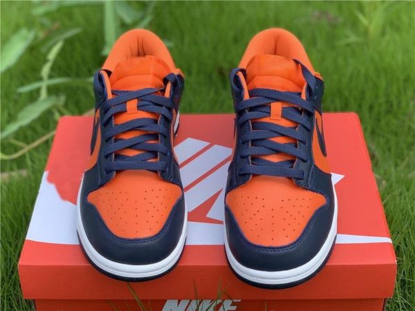 

2020 new authentic dunk low sp champ colors university orange marine red white brazil men women running shoes sports sneakers with box