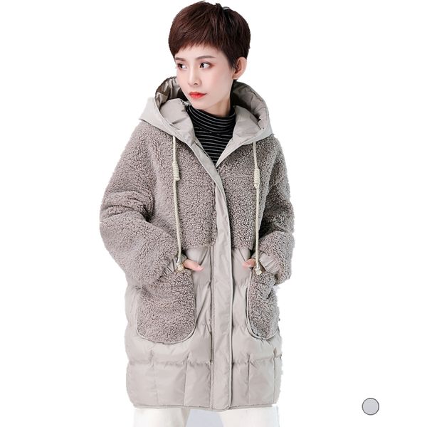 

women parka winter jacket 2020 new hooded warm coat plus size jackets coats, Black