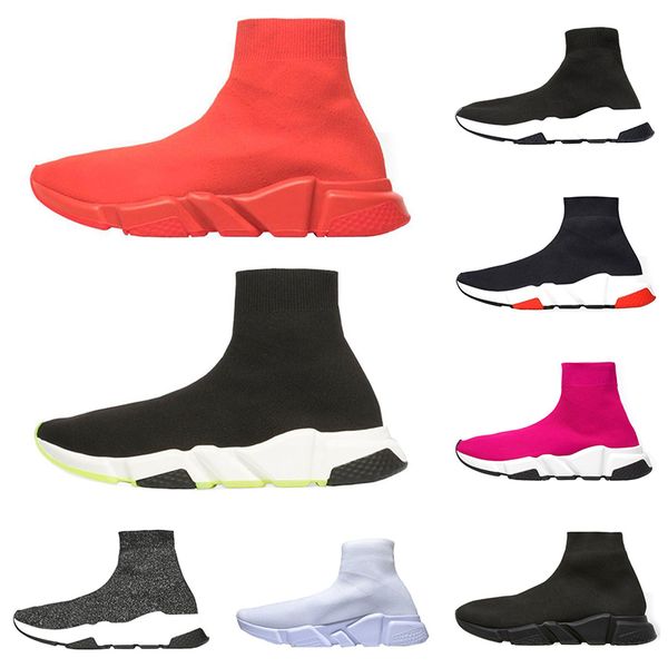 

luxury sneakers speed trainer designer men women casual shoes black white green glitter red fashion mens sock shoes norther