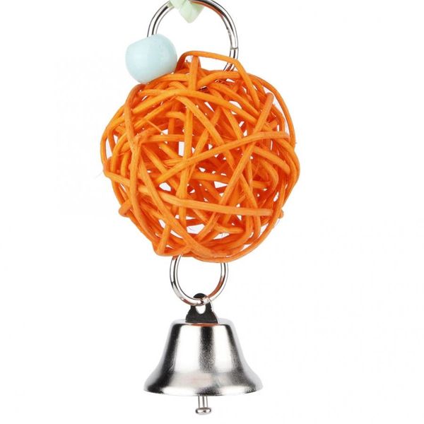 

pet bird colorful ring rattan round swing hanging standing toy cage accessory other bird supplies