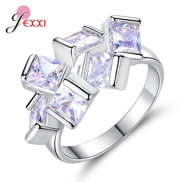 

fashion women 925 sterling silver heavy finger rings for wedding/engagement party jewlery finger rings, Slivery;golden