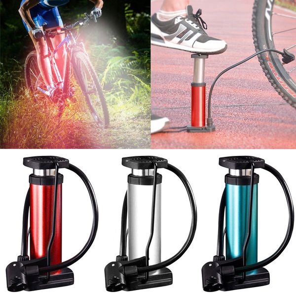 

bicycleriding essential multi-color inflatable portable aluminum alloy mini bike bicycle foot pump tire tyre air inflator valve
