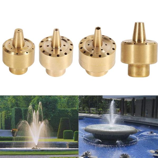 

watering equipments 1pc 1/4" 1/2" 3/4" 1" brass firework water column fountain nozzles landscape pond sprinkler layer ga