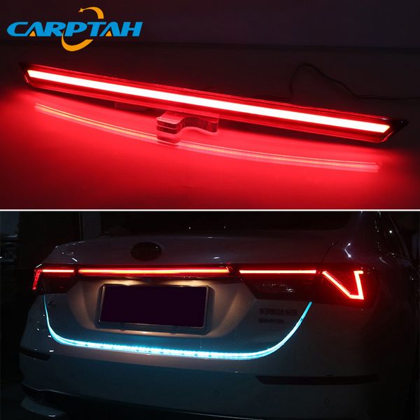 

carptah rear bumper trunk tail light for kia cerato 2019 2020 car led reflector brake lamp turn signal driving fog light