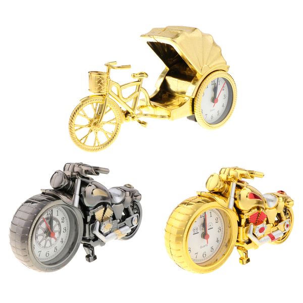 

unique motorcycle alarm clock desk shelf clock home decoration plastic+electronic component material