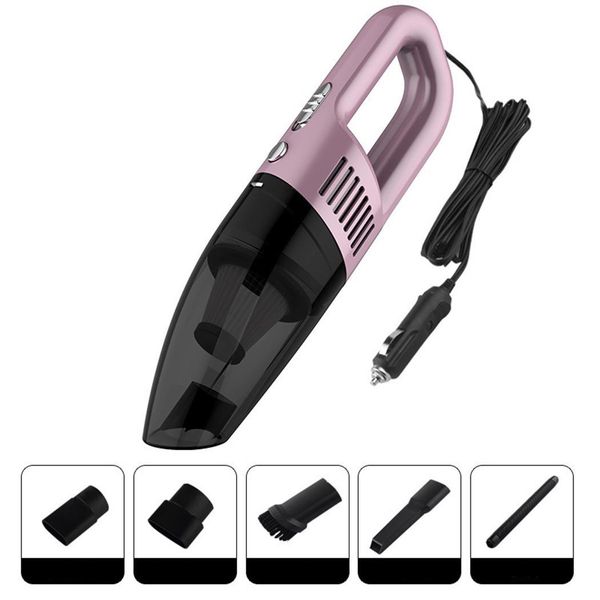 

12v 120w handheld car vacuum cleaner dry 5 meters wet auto dirt dust rose gold/gray/black collector