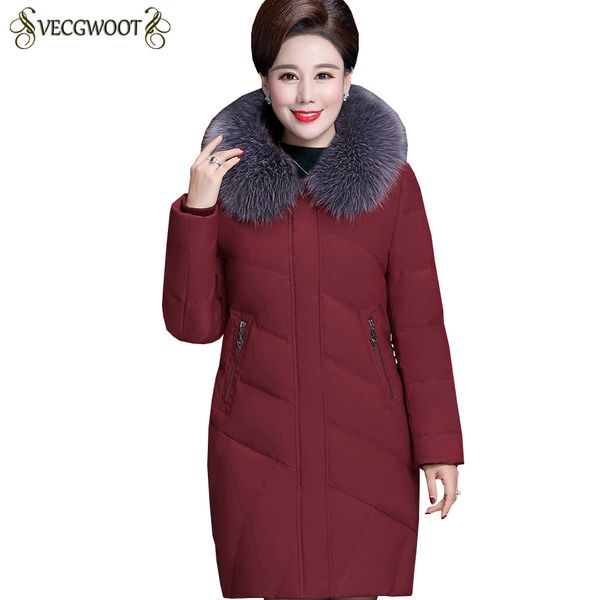 

5xl plus size winter down jacket women new hooded fur collar down jacket women solid color long fashion warm s693, Black