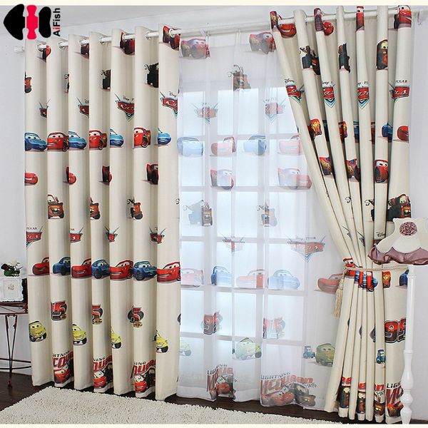 2019 Boys Cars Curtain And Tulle Blackout Drapes Cloth Nursery Baby Room Curtains Draperie French Blinds For Kids Bay Window From China Smoke 24 15