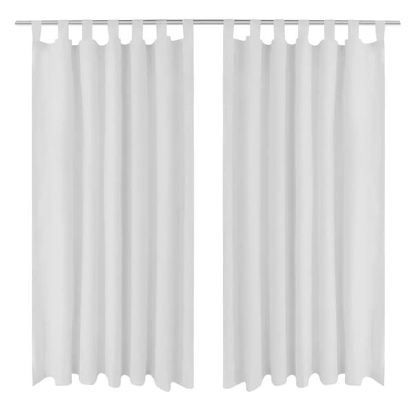 

2 pcs curtain passing micro satin white 140 x 225 cm wall stickers