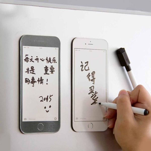 

otherhouse creative wall sticky fridge magnet message board with pen reusable refrigerator magnets locker decoration
