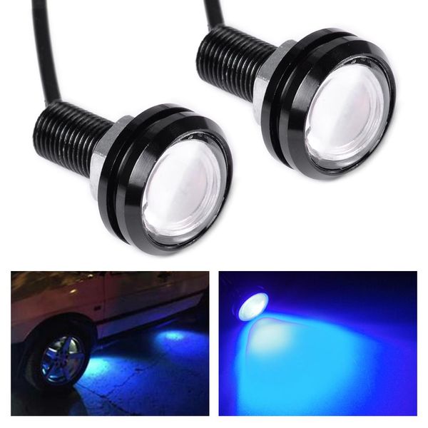 

dwcx 2pcs 12v blue eagle eye hawkeye led strobe fog light lamp daytime running light drl for boat marine car suv motorcycle