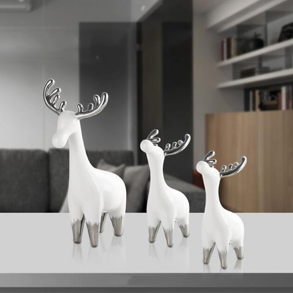 

resin craft elk figurines home deskdecor creative toy gifts