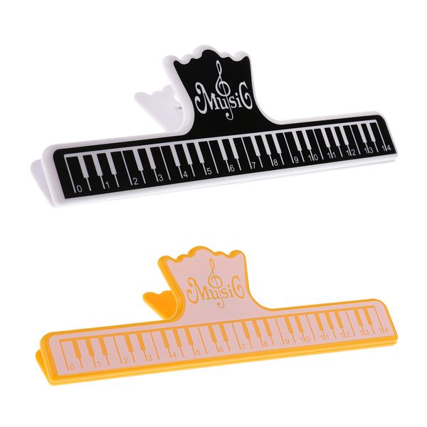 

2pcs plastic music sheet note clip book page holder for guitar violin piano player