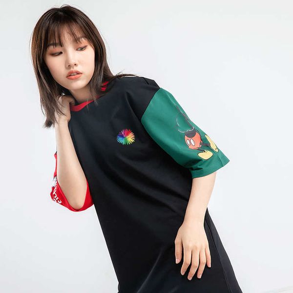

fashion designer women dresses with letter printed 20s new summer women brand l0g0 dresses casual sports women t shirt dress tees size s-xl, Black;pink