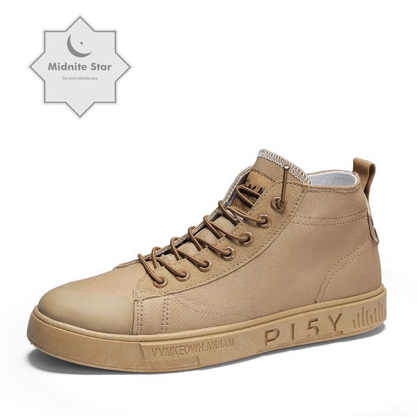 

fashion men's casual ankle boots men fashionable man shoes male platform sneakers for men breathable flats rubber sole, Black